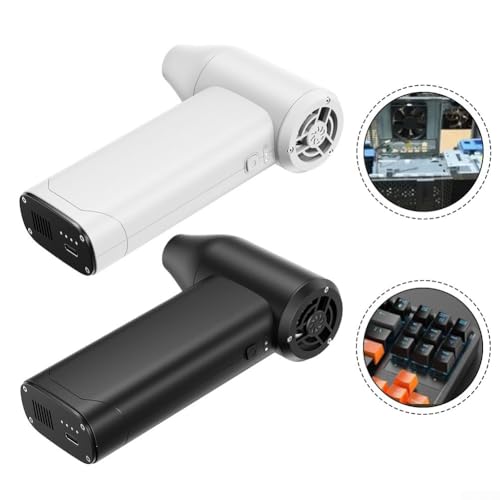 130000RPM Brushless Motor Dust Collector for Home, Car and Office, USB Rechargeable Cleaning Tool (White) - Image 5