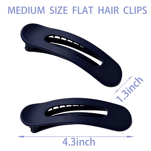 Pinzas planas para cabello multicolor, pack 6 piezas miniatura 4
