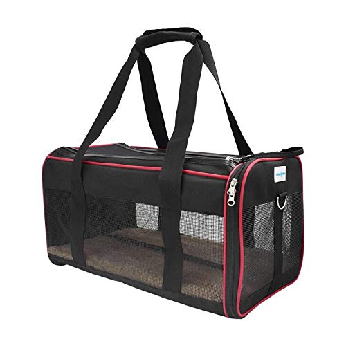 Kit Bolsa Pet para Transporte Vermelha + Mordedor Brinde