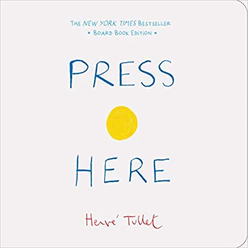 [By Herve Tullet] Press Here-[Board book] Best selling book for |Children's Colors Books|
