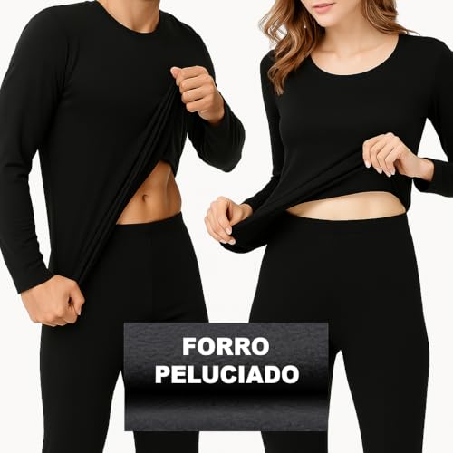 Camiseta Feminina Segunda Pele Peluciada Proteção Inverno (BR, Alfa, P, Regular, Azul)