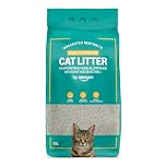 by Amazon Lettiera per Gatti con Agglomerante Fine, Senza Profumazione, 10L
