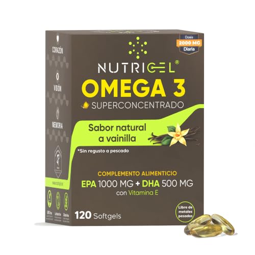 Omega 3 Capsulas 2000mg EPA 1000mg DHA 500mg Blíster Vainilla 120 cap