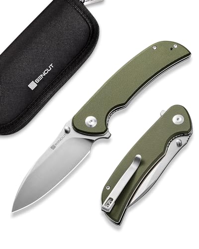 SENCUT-Borzam-Folding-Knife-for-Men-Pocket-Knife-with-346-9Cr18MoV-Blade-G10-Handle-EDC-Knifves-for-Outdoor-Indoor-Camping-S23077-1-OD-Green