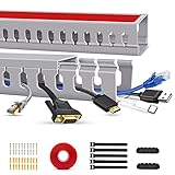 conductos para cables electricos ⧇ [Buena calidad] PVC de alta calidad y material ignífugo, protege a tu familia y mascotas de cables y cables que cuelgan cerca del escritorio o del suelo. Nuestros canales para cables son flexibles, resistentes a los golpes y autoextinguibles.