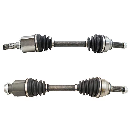 Image of TRQ Front Driver and Passenger Side CV Axle Assembly Set 2 Piece Compatible with 2006-2009 Mazda 3 i Automatic Transmission