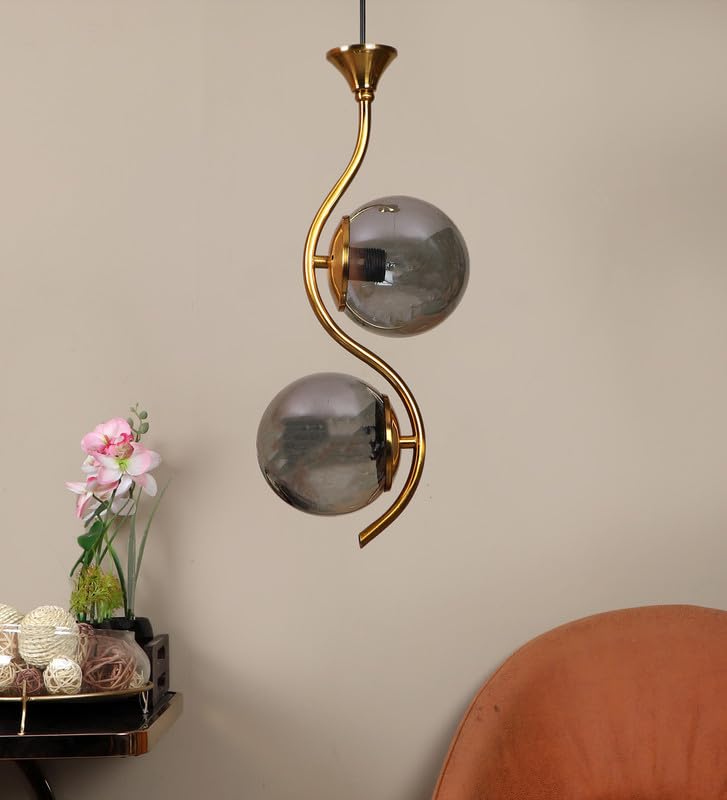 Image of ELIANTE Aunque Gold Iron Hanging Light Vintage Decorate Hanging Lamp for Farmhouse- | 3 Years Warranty | Free - LED LAMP