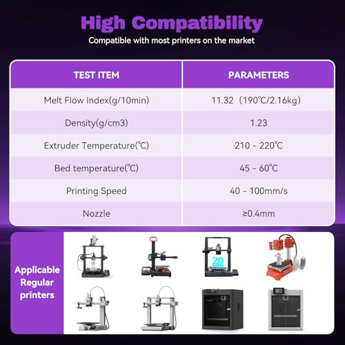 Image of 3DHoJor Silk PLA Filament 1.75mm Black Purple Dual Color PLA 3D Printer Filament 2 in 1 Coextrusion 1KG Spool(2.2lbs) 3D Printing Filament Dimensional Accuracy + /- 0.03mm Fits for Most FDM 3D Printers