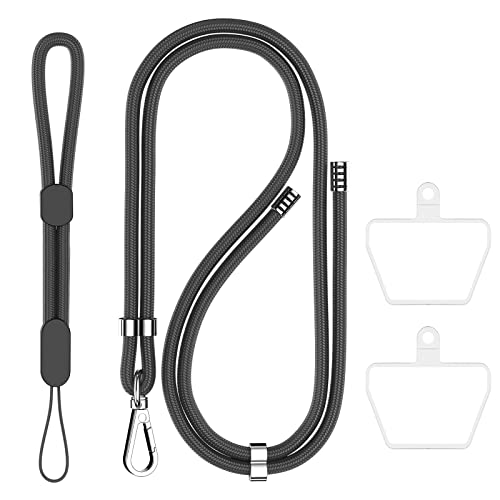 takyu Universelle Handykette, 1 abnehmbares Umhängeband + 5 Schlüsselband + 2 durchsichtiges Ersatz Zubehör Kompatibel mit allem Handy Cover