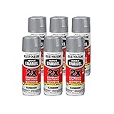 Rust-Oleum 314030-6PK Acrylic Enamel 2X Spray Paint, 11 oz, Aluminum, (Pack of 6)