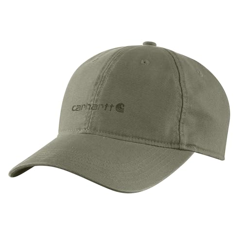 Carhartt - Carhartt Women's 106810 Women's Canvas Embroidered Graphic Cap, Dusty Olive, One Size