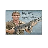 Steve Irwin Posters With Portraits Of Environmental Activists And Famous Quotes Wall Art Posters For Room Aesthetic Poster For Living Room Bedroom Bathroom Office DecorUnframe-Poster20x30inch(50x75cm)