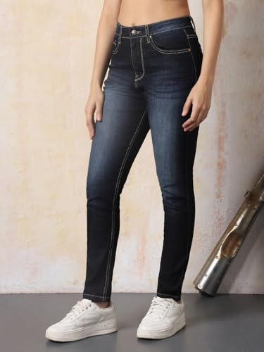 Image of High Star Women Skinny Fit Jeans Blue