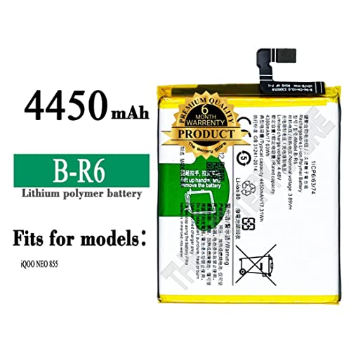 Image of THE BATTERY STORE Orignal B-R6 Battery for Vivo iQ00 Neo 855 Battery with 6 Month Warranty and high Capacity Battery Backup. (for VIVO B-R6)