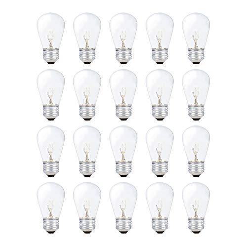 Simba Lighting String Light Outdoor S14 Replacement Bulb 11W E26 Medium Screw Base