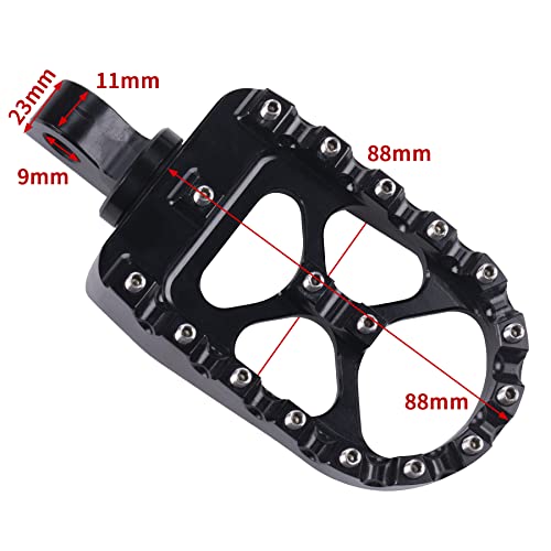 CNC Wide Foot Pegs Bobber Style footpegs 360° Roating MX Chopper fit for harley Dyna Sportster Fatboy Iron - Thumbnail 6
