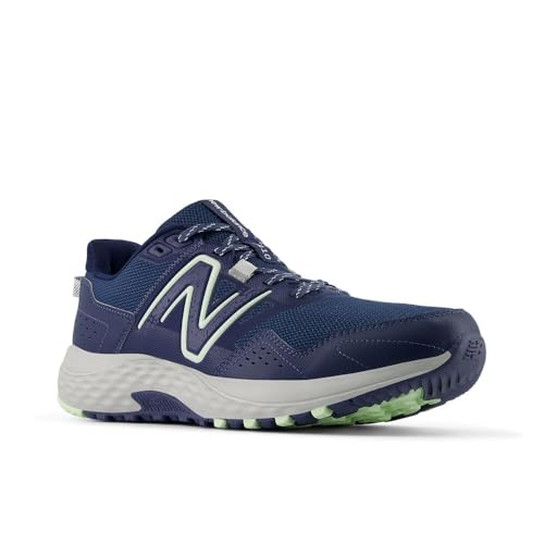 New Balance Men's 410 V8 Trail Running Shoe, Nb Navy/Vintage Indigo/Melon Water, 11.5 M