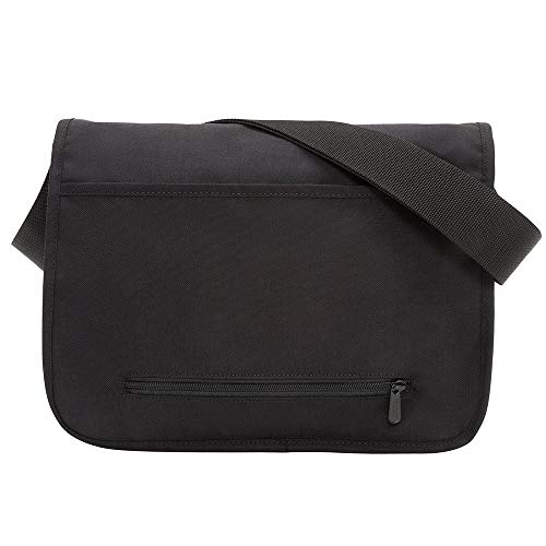 Manhattan Portage Europa Messenger Bag (Medium) Expandable With Laptop Sleeve Water Resistant Luggage Attachment 1000D Cordura For Work College Travel (Black) by Manhattan Portage - Image 4