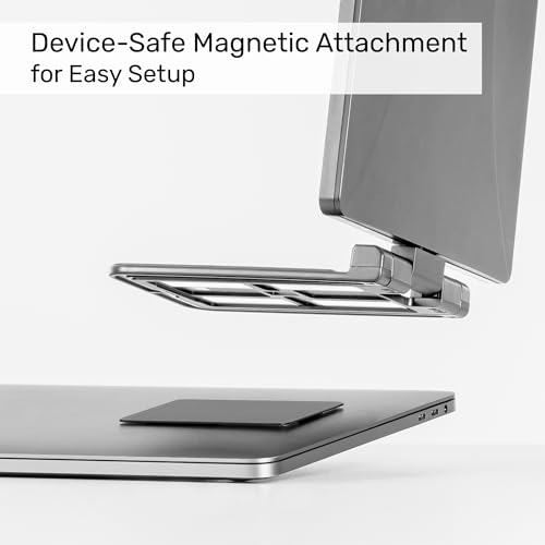 Image of SideTrak Swivel 14 inch Patented Attachable Portable Monitor for Laptop | FHD TFT Laptop Dual Screen | Mac, PC & Chrome Compatible | Fits All Laptops | Powered by USB-C or Mini HDMI (Light Silver)