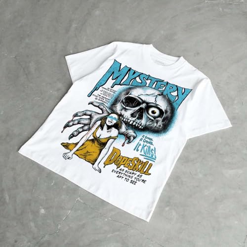 Image of DopeSkill Halloween Graphic Tee Streetwear Hip Hop Hypebeast Unisex T-Shirt Sneaker Colour Matching Shirts Spooky Graphic