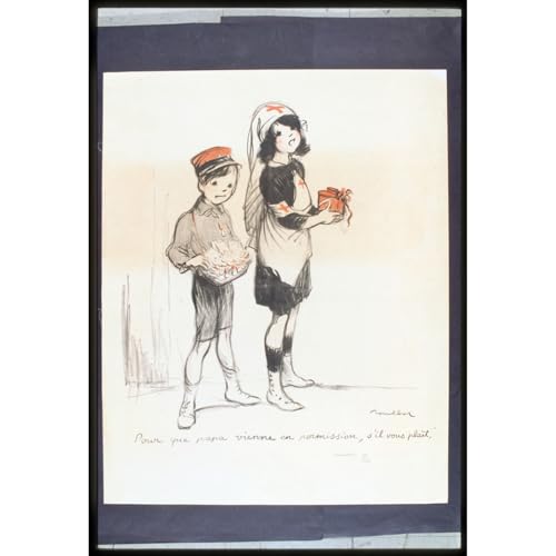 Affiche française vintage impression d'art grand format 76x101cm sur papier mat