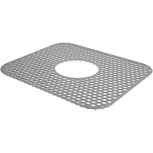 WATIIFUFU Protector de Fregadero de Silicona Hueco Gris Oscuro Alfombrilla Aislante y Drenante para Cocina Resistente al Calor Flexible y Fácil de Limpiar Accesorio Práctico para