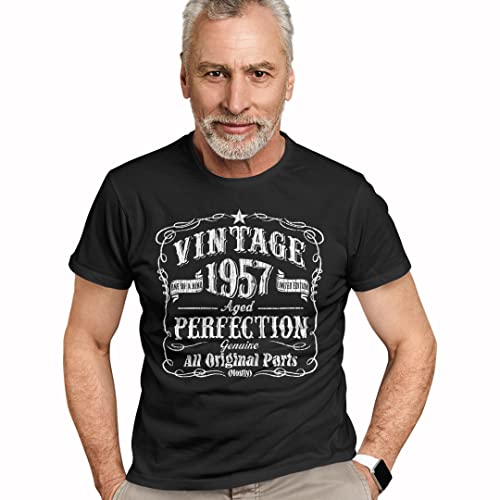 Feisty And Fabulous, Personalized Birthday Shirts, 65 Shirts For 65Th Birthday For Him, Black 1957, 65 Year Old #TOP6