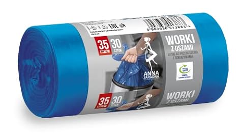 Anna Zaradna Az1-Wns-3883V1 Worki na Śmieci, Niebieski, 35 l
