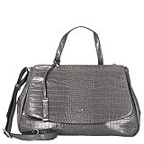 Série : Croco Picard Croco Sac à main synthétique 37 cm, Gris gravier, Einheitsgröße