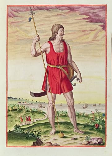 Tableau sur toile SERENDIPITP Portrait Homme de tribu 60x90cm peinture pour décoration murale