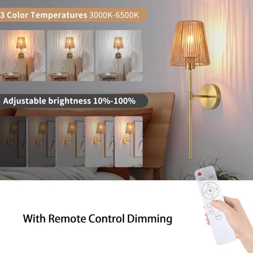 Lámpara de ratán recargable USB para iluminar zonas sin enchufes 6
