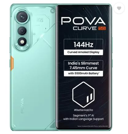TECNO POVA Curve 5G (Neon Cyan, 6GB+128GB)