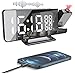 Produktbild Felicidade Projektionswecker Radiowecker mit USB-Anschluss Wecker Digital mit Projektion Dual-Alarm 12 / 24H LED-Anzeige 180° Projektor 4 Projektionshelligkeit