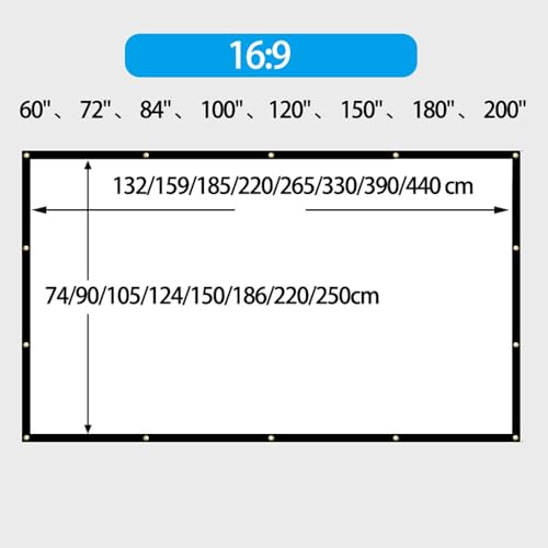 Pantalla portátil para proyector 200in 16:9 miniatura 2