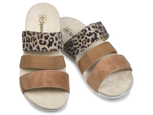 Spenco Femme Tessa Sandale Glissante aux finitions soignées et au design épuré