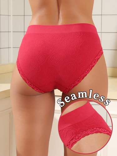 Bamboo Underwear Womens Pack Bikini Moisture Wicking panties Lace Sexy Breathable Hipster Briefs calzones para mujer4