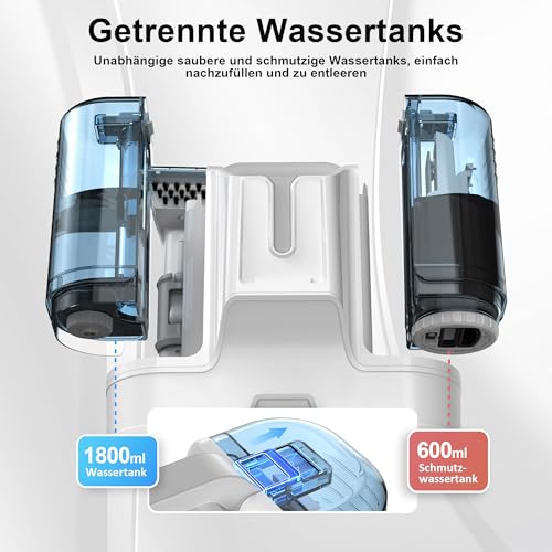 Rivenara Polsterreiniger Gerät Nasssauger Waschsauger - 450W Polsterreinige Teppichreiniger Wischsauger Polstermöbel Carpet Cleaner Auto Sofa Reiniger Nass Trockensauger Reinigungsgerät Couch