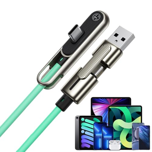 Cargador invisible 2 en 1 y cable de carga rápida lateral para viajes y camping
