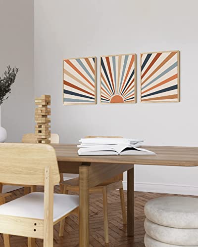 Haus And Hues Bohemian Wall Art - Sun Wall Art, Mid Century Modern Wall Art Boho Art Prints Geometric Wall Print Boho Wall Prints, Boho Posters, Mod Sun Poster Sun Bohemian Art Print (Unframed, 12X16) #TOP3
