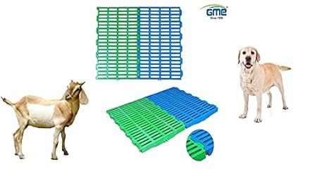 Plastic slatted Goat Flooring are Modern Method Used in Goat Farm with Less Labour and get Good Growth for Other pet Animals Dog (Set of 2 nos)