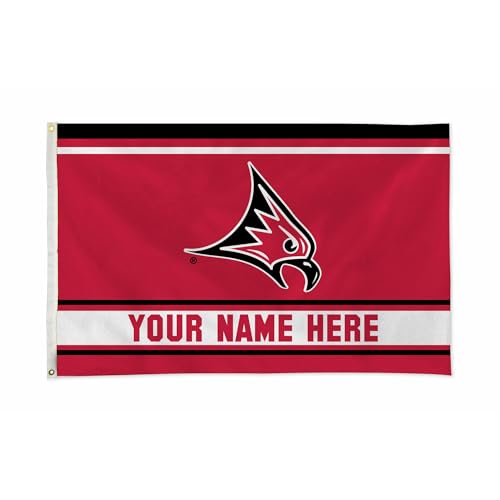 Rico Industries NCAA Wisconsin-River Falls Falcons Standard Personalized - Custom 3' x 5' Banner Flag - Made in The USA - Indoor or Outdoor Décor