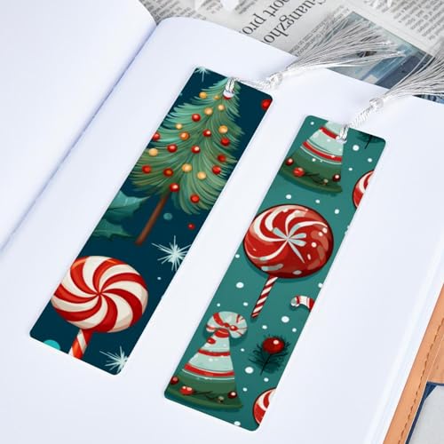 Marque-pages canne de Noël lot de 6 pour ne plus corner vos livres - 5