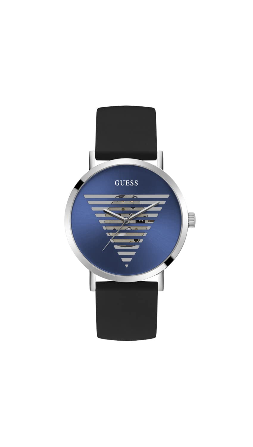 GUESS Silicone Analog Blue Dial Men Watch-Gw0503G2, Black Band (B0BN8MTHJJ) Amazon Price History, Amazon Price Tracker