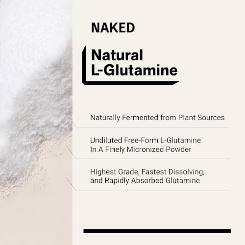Image of Pure L-Glutamine Made in The USA - 100 Servings - 500g, 1.1lb Bulk, Vegan, Non-GMO, Gluten and Soy Free. Minimize Muscle Breakdown & Improve Protein Synthesis. No Additives