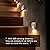 innofox Stick-on Motion Sensor Lights, Warm White LED Night Light, Stick-Anywhere Stair Lights, Closet Light, Battery Operated Wall Light for Kitchen, Hallway, Bedroom, Bathroom, Stairs, 6-Pack