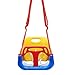 Feixunfan - Sedia a dondolo 3 in 1, oscillazione per bambini, regolabile, per campeggio, sedia oscillante per bambini 42 x 36cm Giallo