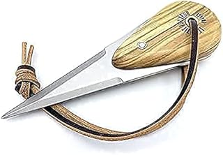 LE PETIT JOUTEUR Austernmesser - Professioneller Austernöffner Lanzette - Edelstahlklinge 2,5 mm dick, hohe Qualität, extrem widerstandsfähig - Ergonomisch - Olivenholz - Hergestellt in Frankreich