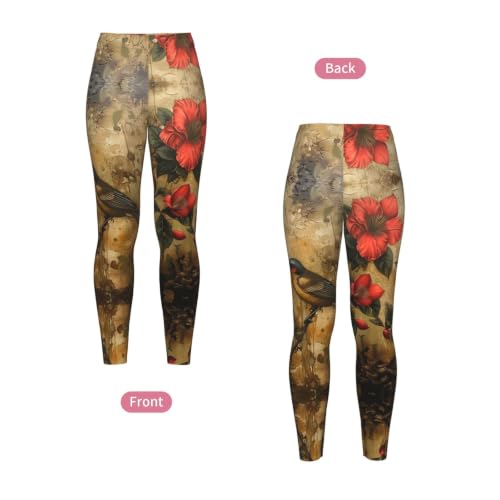 Leggings para mujer deportivos con estampado artístico transpirables 4