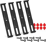 Unsichtbarer Kennzeichenhalter Rahmenlos Nummernschildhalter für jedes Auto,Kennzeichenhalterung Set für 2 Kennzeichen,Kennzeichentafeln 110mm Kennzeichenrahmen,Nicht für 3D/Österreich