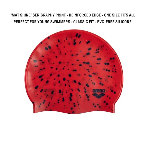 Image of Arena Classic Junior Silicone Unisex Swim Cap for Girls and Boys Comfortable Durable Kids' Pool Bathing Cap
